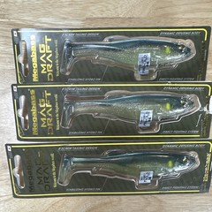 Megabass Magdraft 6&Prime; Ayu swimbait sinking negative buoyancy 3/4 oz (3 pack)