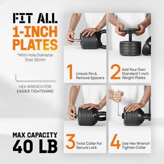 Ergonomic 20-40 LB Adjustable Kettlebell – Cast Iron for Home Workouts