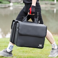 WEST BIKING Waterproof Bike Double Pannier Bag Bicycle Rear Rack Pack Bag Black
