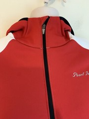 Pearl Izumi Elite Red White Long Sleeve 1/4 Zip Cycling Pullover Women&rsquo;s Size S