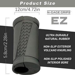 Angled Barbell Grips, Ergonomic Rotating Handles for Weightlifting, Reduce Joint