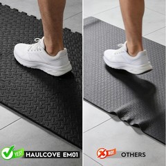 Puzzle Exercise Mat EVA Interlocking Foam Floor Tile Non-Slip for Home Gym Floor