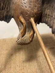 miniature flying mallard drake decoy sculpture vintage unknown