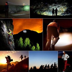 9900000LM USB Rechargeable Zoomable Headlamp Home Outdoor Use Hiking Headlight