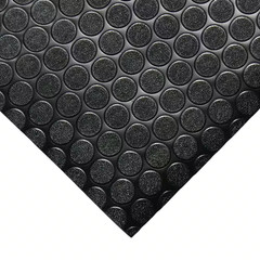 Coin Grip 4 Ft. X 9 Ft. Black Commercial Grade PVC Flooring
