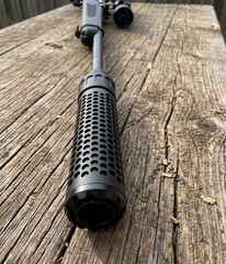Shadow MKII 7&Prime; Muzzle Brake & Blast Redirect Sleeve Combo for 1/2*28 GBB SYS
