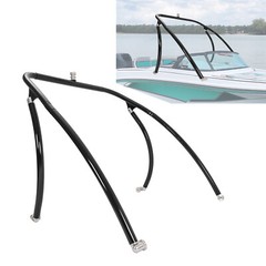 Black Powder Coated Wakeboard Tower 2.25&Prime; Tube Aluminum For Boat with Hardware