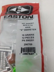 Easton X Arrow Inserts HIT RPS 8-32 w/ Tool 590201: FMJ & Axis 5mm 300 340 400