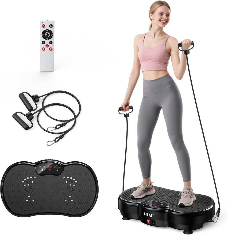 Vibration Plate Exercise Machine 120 Speed Levels 9 Workout Modes Weight Loss