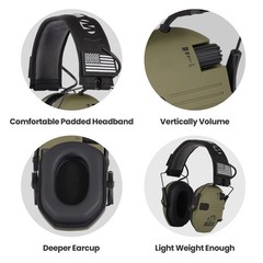 Walkers Electronic Ear muff Shooting Ear Protection Hearing Muff Slim Anti-noise