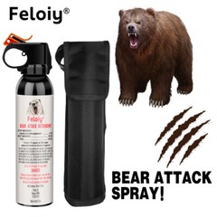 Feloiy Bear Spray 11oz Powerful Stream Strongest Legal Formula with Holster