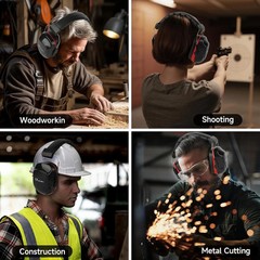 Ear Protection for Shooting Noise Cancelling Ear Muffs for Mowing, Construction*