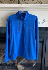 Callaway Royal Blue Pullover Zip Neck Long Sleeve Golf Shirt Sweatshirt New Mens