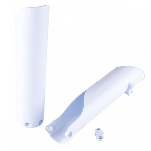10.6 inch Motorcycle Front Shock Fork Cover Lower Fork Cover Set,Strong white
