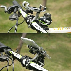 360° Bike Motorcycle Stand Aluminum Handlebar Mount Bicycle Cell Phone Holder