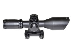 Eastvale 2.5-10X40 Tactical Rifle Scope w/ Mount, Flip-up Caps, Red/Green Illum