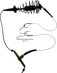 HUNGRYFISH Fishing Feeder Cage Rig Kit (2 Pack) 30g