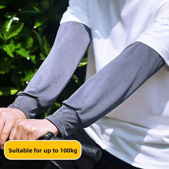 Summer Ice Silk Sleeves Breathable Loose-Fit Cycling Driving Cooling Arm Covers