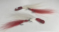 Vintage Unknown Bucktail Jig-Head Lures w/RARE Bucktail TRAILER’S, EARLY Sm.Jigs