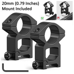 3-9X40AO Hunting Tactical Rifle Scope Crosshair Mil-Dot Reticle with 20mm Mounts
