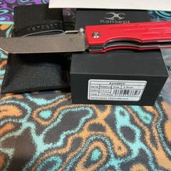 Kansept Knives Reedus 3.5&Prime; 154CM Blade Red Handle Folding Knife – T1041A2