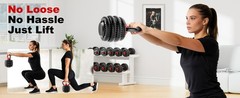 Adjustable Dumbbells, 20/30/45/70/90lbs Weight Set with Connector,5 in1