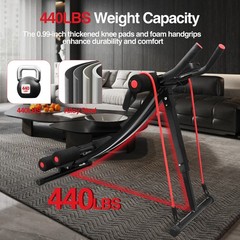 Ab Abdominal Exercise Machine Cruncher Trainer Body Shaper Gym Equipment Trainer