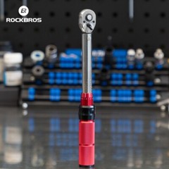 ROCKBROS 72Tooth Bike Torque Wrench Kit 1/4in Drive Dual-Direction Click 2-24 Nm