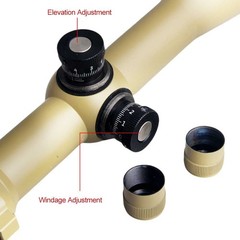 6-24x50AOEG Hunting Red Green Dual illuminated Mil-dot Adjustable Optical Scope