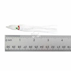 Fish WOW!® Fishing 3.5&Prime; 9cm Squid Skirt Octopus Hoochies Soft lures lot White
