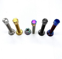 Titanium Chain Adjuster Bolts fit HONDA, SUZUKI, YAMAHA, KAWASAKI Ti Screw M8M10