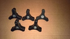 NEW TAKE-OFF (QTY 5) KG Kart Fuel Tank Mounting Knob Assembly BLACK RC.108