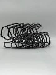 Chrome Mini Helmet Metal Facemasks Riddell CLIPS INCLUDED!