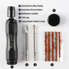 WEST BIKING Bicycle Tubeless Tire Repair Tool Kit Bike Tyre Puncture Sealant