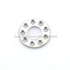 10pcs/lot Titanium Bolts Screws Washer M6M8 M10 Porous Drilled Spacer Ti Washers