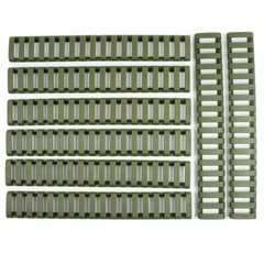 8 Pieces Heat Resistant Weaver Picatinny Ladder Rail Cover – OD Green