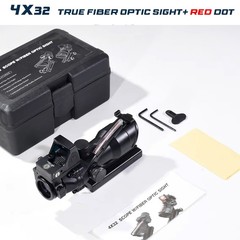 5X35 4X32 ACOG True Fiber Optic Red Green Cross Chevron Dot Tactical Sight Scope