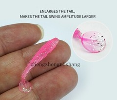 60PCS Soft Lure Silicone Bait Shad Wobbler Fishing lure 3.5-7.5CM Worm Swimbait