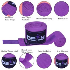 DEFY™ Boxing Hand Wraps 180&Prime; Muay Thai MMA Elastic Bandages Protector New Pair