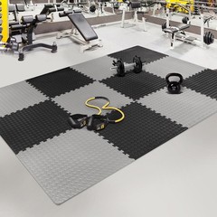Puzzle Exercise Mat EVA Interlocking Foam Floor Tile Non-Slip for Home Gym Floor