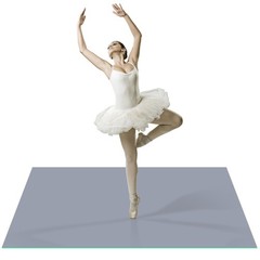 Dance Floor Ballet Dance Floor Heavy-Duty 5MM Thick PVC Practice Floor for Ba…