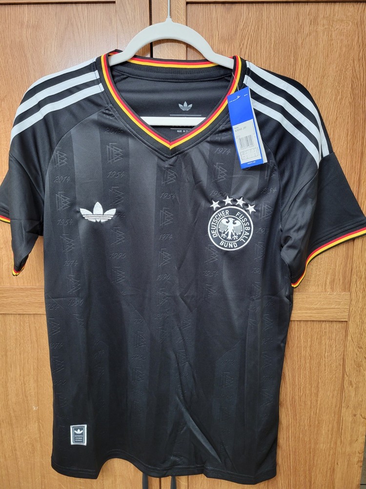 Germany Black 4 Star Soccer Jersey World Cup Shirt S-2XL