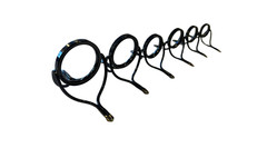 Rod Building Guide Set 9 Pack, Double Foot, Silver or Black Very Durable