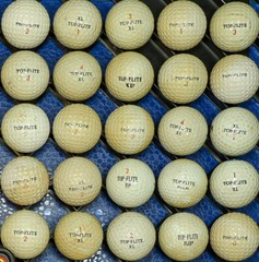 100 Used Vintage TOP-FLITE golf balls. Condition Varies. Lot VGB 02
