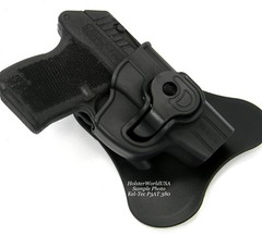 TAGUA Push Button Full Rotating Kydex OWB Paddle Holster for RUGER LCP 380