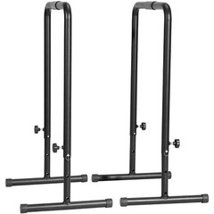 VEVOR Dip Bars Dip Stand Station 440 lbs Adjustable Height for Strength Training