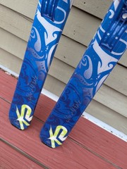 K2 She&rsquo;s Piste Telemark Skis Size 160 cm with G3 Bindings