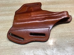 Front Line brand RH holster OWB Glock 19 RS & CD BROWN LEATHER 3 slots