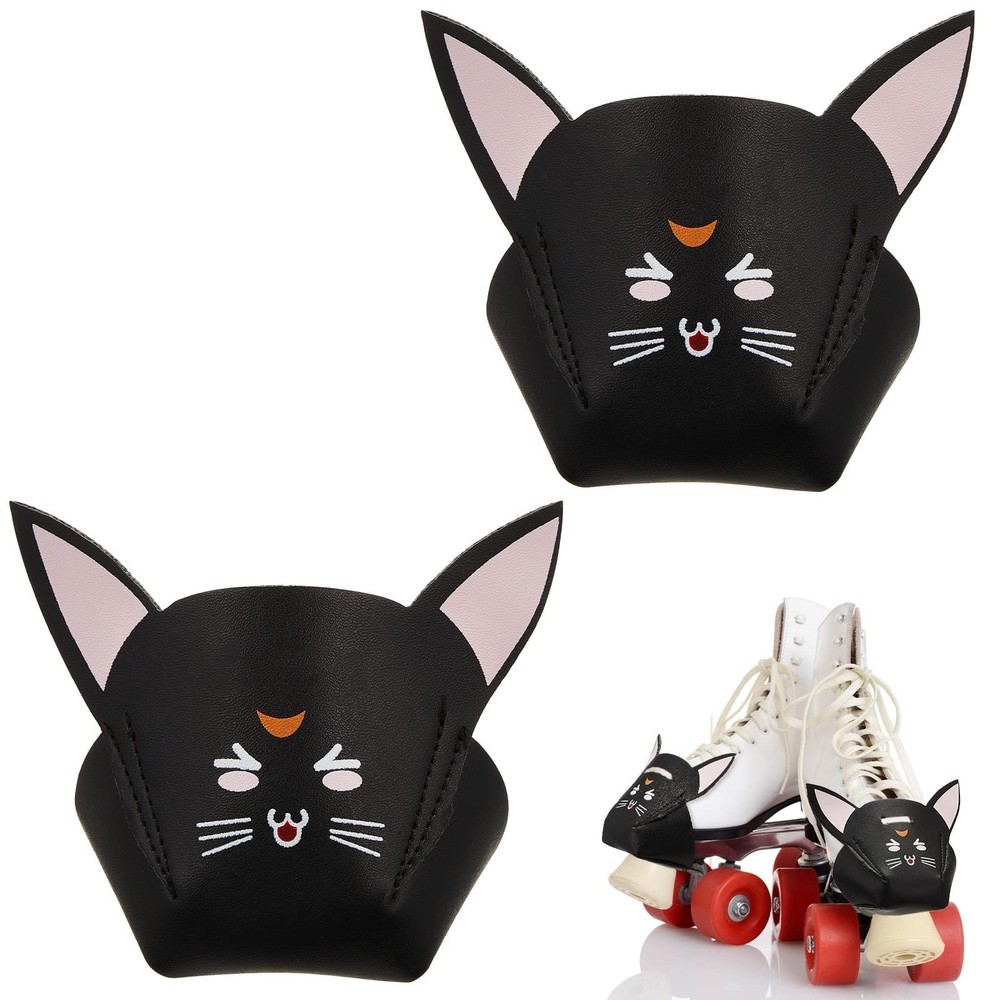 Zhanmai 2 Pieces Toe Cap Guards Protectors with Ears Artificial Leather Rolle…
