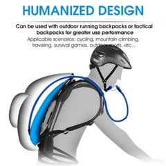 WEST BIKING 2L Water Bladder Bag Blue Transparent Quick Release Drink Water Bag